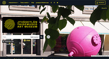 jyvaskylantaidemuseo.finna.fi screenshot